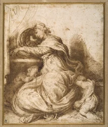 Madonna and Child with St John, all asleep