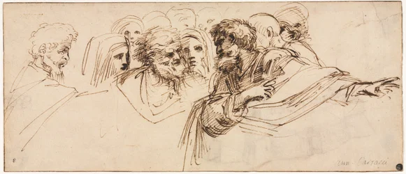 Study of Heads (recto)