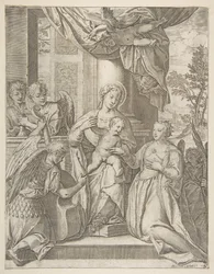 The Mystic Marriage of Saint Catherine (detail)