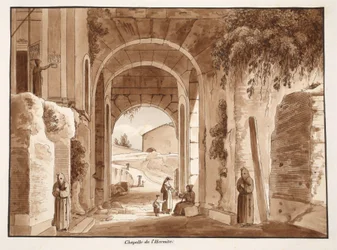 The Chapel of the Hermit in the Colosseum, 1833
