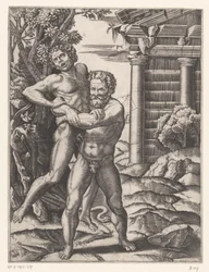 Hercules Wrestling with Antaeus