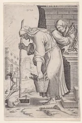 Old Woman Approaching the Grave