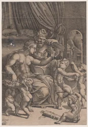 Venus and Vulcan Surrounded by Cupids