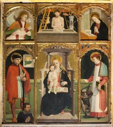 Polyptych of the Madonna and Child with Saints Julian and Bernard