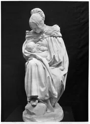 Boulonnaise Woman Feeding her Child (plaster)