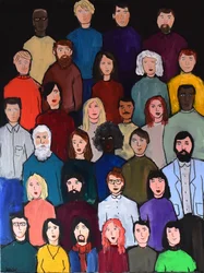 Diverse Crowd Faces