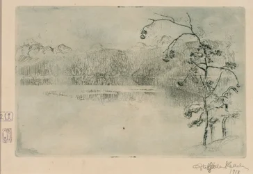 Paanajärvi Lake in Fog