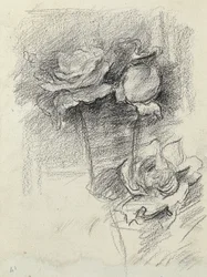 Still Life of Roses in a Vase