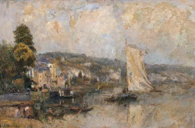 The Seine at La Bouille, near Rouen