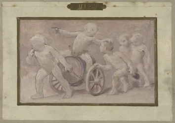 Sketch for the Salle des Fêtes at the Hôtel de Ville in Paris: Drinks, between 1889 and 1895