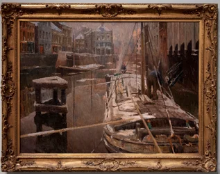 Barges in the Snow