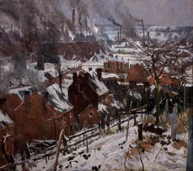 Industrial Landscape under the Snow