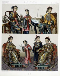 Chinese Aristocracy - in “Le Costume Historique” by Racinet