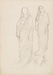 Aino Ackté as Alcestis, Sketch