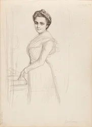 Camille Vallery-Radot, Portrait Sketch