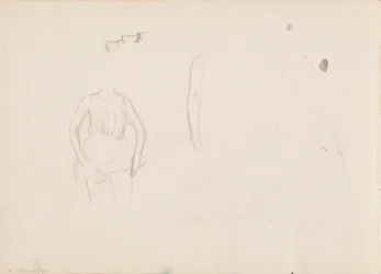 Woman Lifting Her Hem, Face, Arm
