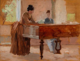 In the Drawing Room at Haikko, Study for An Old Tune