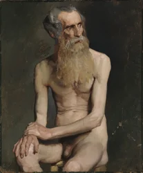 Old Man Seated, Academy Study