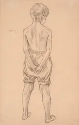 Standing Young Boy, Study for the Boys Playing on the Shore