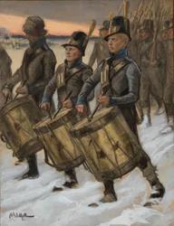The March of the Björneborg Regiment, Original Drawing for the Tales of Ensign Stål