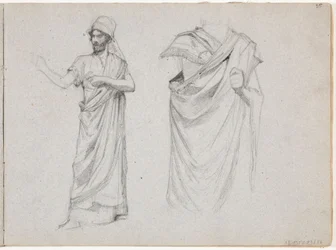 Two Male Figures Dressed in Togas