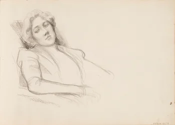 Seated Woman, Half-Length