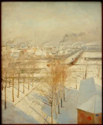 Snowy Paris