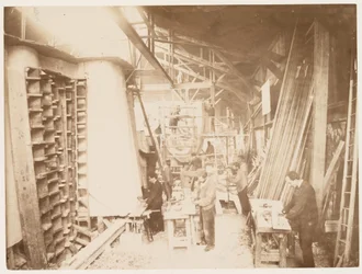 Men at Work During the Construction of the Statue of Liberty, Paris