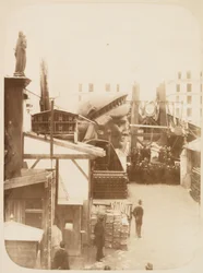 View of the External Area of the Monduit and Bechet Workshop, Showing the Head of the Statue of Liberty, Paris