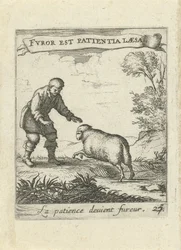 Landscape with Man and Sheep