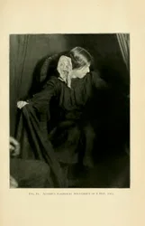 Eva Carrière producing ectoplasm, Paris, 8th May 1912, from 