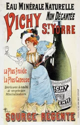 Advertising for the mineral water Vichy St Yorre - by Albert Guillaume (1873-1942), c.1895