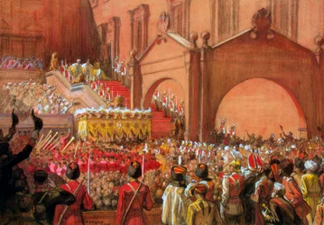 Emperor Nicholas II on the Red Porch after his Coronation, 1896.