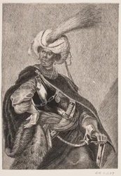 A Black African in armour