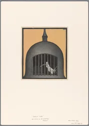 Design for a Political Cartoon with a Caged Peace Dove: Future