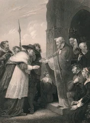 Cardinal Wolsey Entering The Abbey of Leicester, 1530