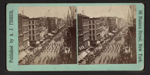Fine Instantaneous Views of the Grand Masonic Parade, 24th June, 1875