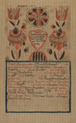 Pa. German Birth Certificate, c. 1936