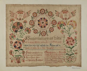 Pennsylvania German Birth Certificate, c. 1940