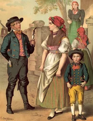 German Costume, Bohmen, Hayd