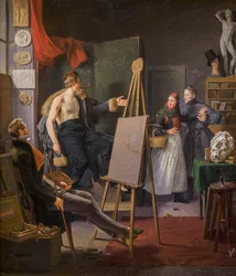 A Girl from Amager Selling Fruit in an Artist’s Studio