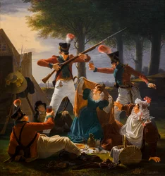 Scene at Nerrefælled in Copenhagen, After the Civil Guards Parade