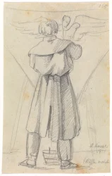 Herman Wilhelm Bissen Modeling One of the Pendentives for Christiansborg Palace Church