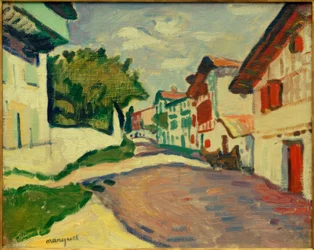 A. Marquet, Sunny Street in Ciboure