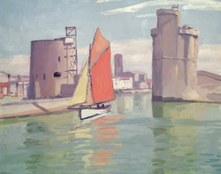 La Rochelle, the two towers of the old port seen from the outer harbour