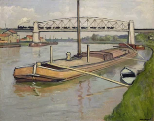 Landscape with a Barge, Port de Conflans