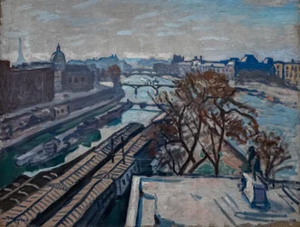 View of the Seine and the Monument to Henri IV