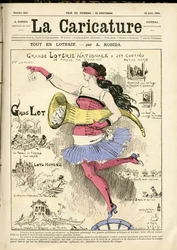 Illustration by Albert Robida for the Cover of The Caricature (1880)