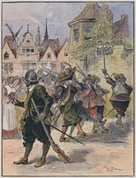 Illustration for Le Capitaine Bellormeau by and illustrated by A Robida
