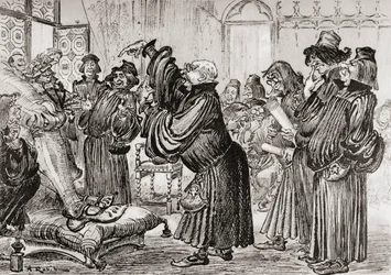 Le Sophiste feut introduict et commença sa harangue en toussant